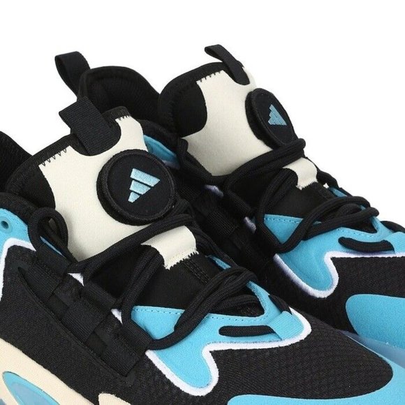 Adidas BYW Select Basketball Shoes Black/Blue IG4949 Men\'s Size 8.5 NWT Patches